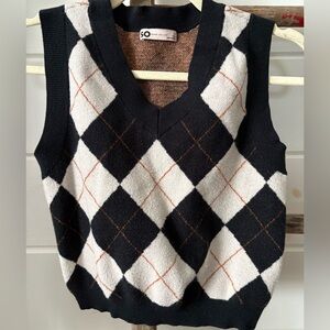SO size small plaid sweater vest